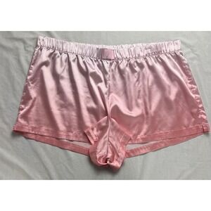 Victorias Secret Pink Ombre Satin Sleep Shorts Womens XXL Pajama Bottoms Logo